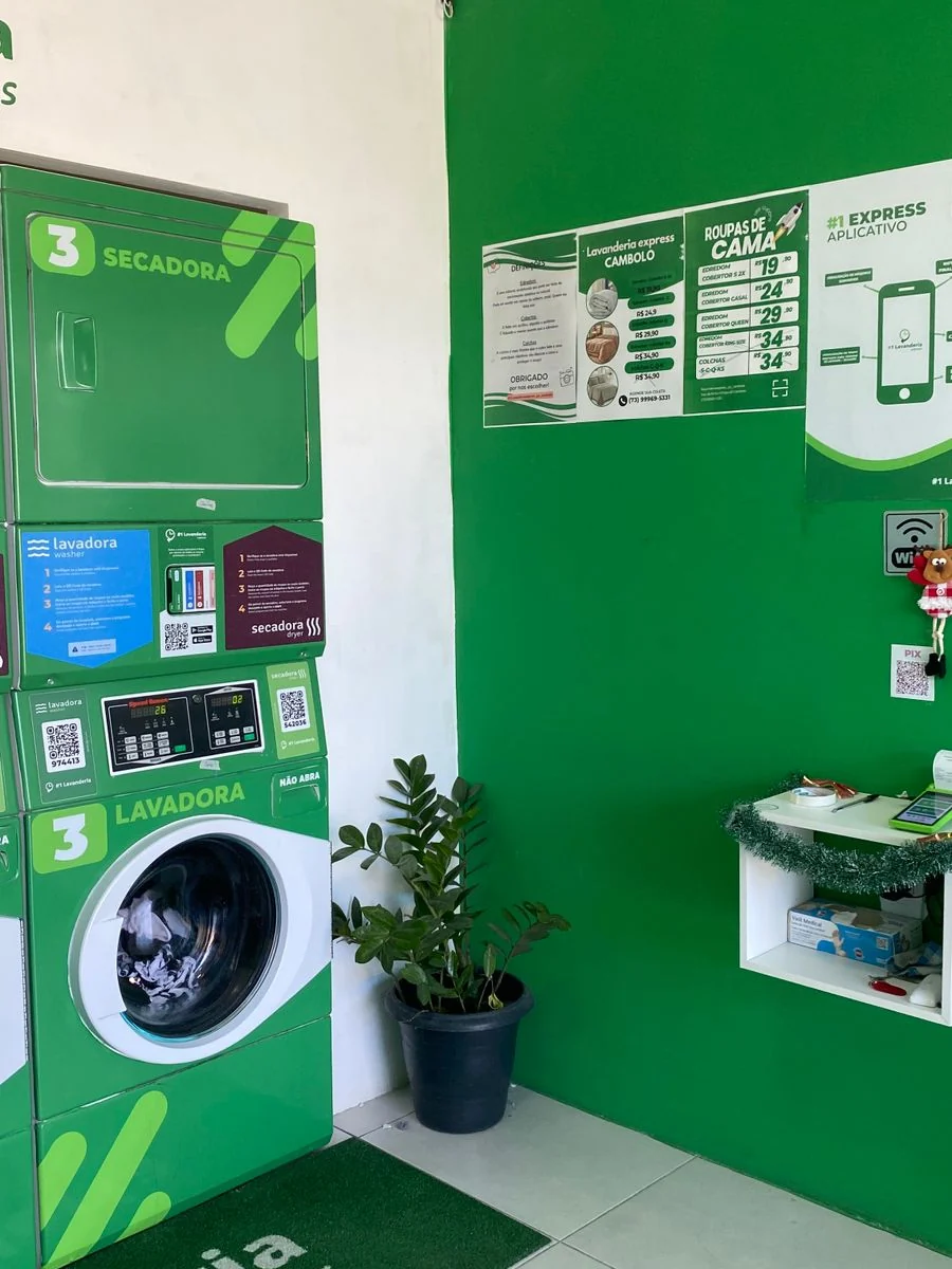 Precisa levar sabão para lavanderia self-service?